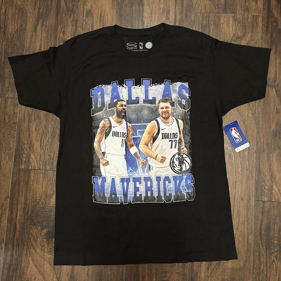 Stadium Essentials Dallas Mavericks Tshirt Luka & Kyrie Men’s Large NBA NWT - Picture 1 of 5